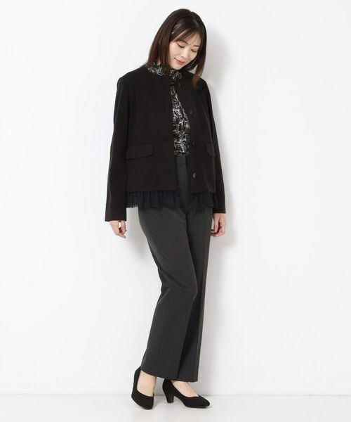 CORDIER / コルディア カットソー | 【M～4Lサイズ】ミラージュチュールハイネックプルオーバー | 詳細16