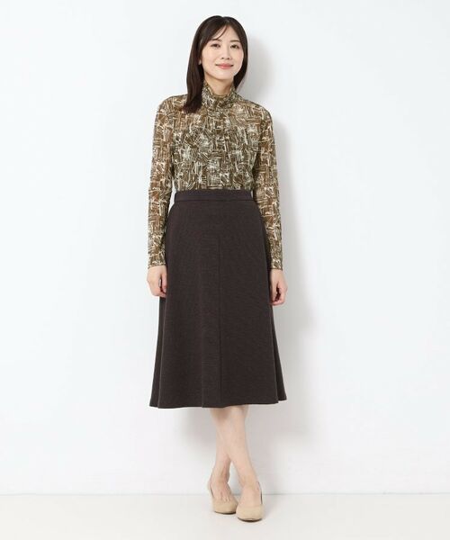 CORDIER / コルディア カットソー | 【M～4Lサイズ】ミラージュチュールハイネックプルオーバー | 詳細20