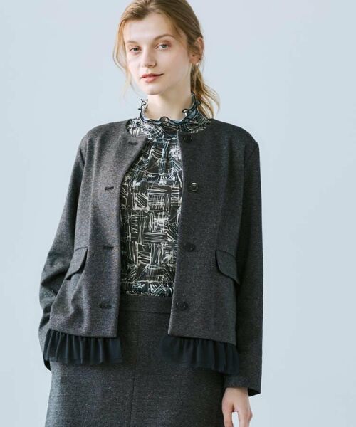 CORDIER / コルディア カットソー | 【M～4Lサイズ】ミラージュチュールハイネックプルオーバー | 詳細29