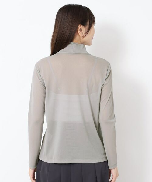 CORDIER / コルディア カットソー | 【M～4Lサイズ】ミラージュチュールハイネックプルオーバー | 詳細3