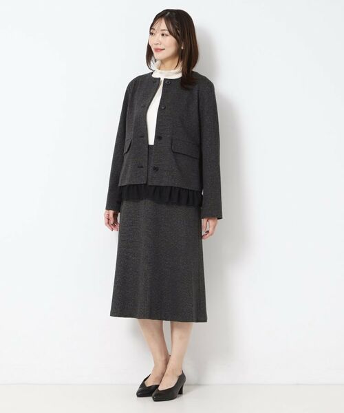 CORDIER / コルディア カットソー | 【M～4Lサイズ】ミラージュチュールハイネックプルオーバー | 詳細9