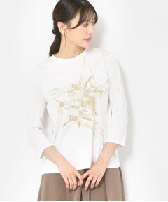 CORDIER / コルディア カットソー | 【M～4Lサイズ／洗える】アリオリティスムース七分袖プルオーバー