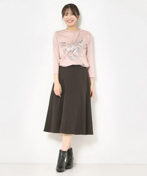 CORDIER / コルディア カットソー | 【M～4Lサイズ／洗える】アリオリティスムース七分袖プルオーバー | 詳細13