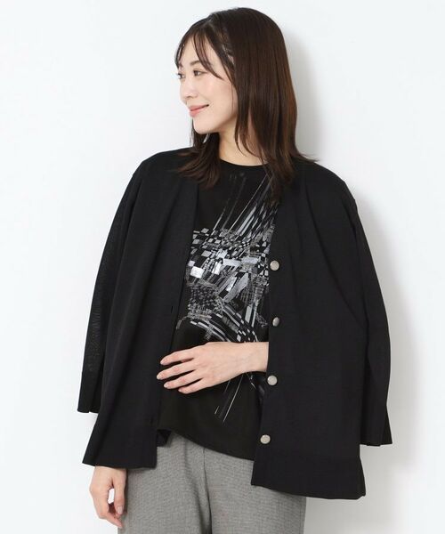 CORDIER / コルディア カットソー | 【M～4Lサイズ／洗える】アリオリティスムース七分袖プルオーバー | 詳細15