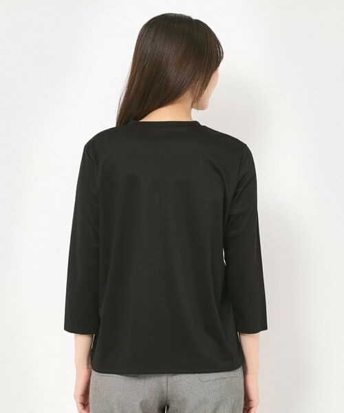 CORDIER / コルディア カットソー | 【M～4Lサイズ／洗える】アリオリティスムース七分袖プルオーバー | 詳細3