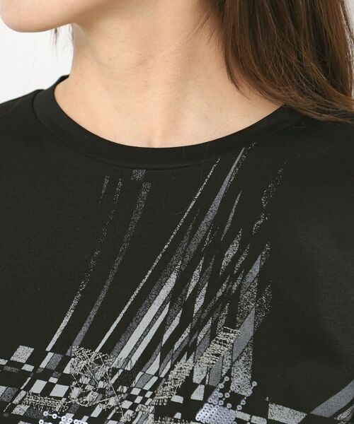 CORDIER / コルディア カットソー | 【M～4Lサイズ／洗える】アリオリティスムース七分袖プルオーバー | 詳細4