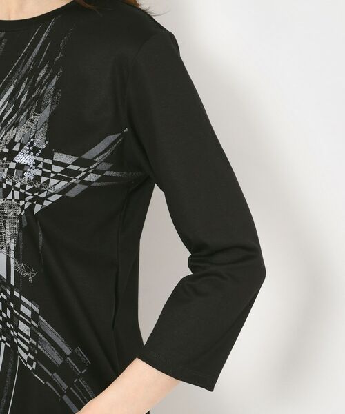 CORDIER / コルディア カットソー | 【M～4Lサイズ／洗える】アリオリティスムース七分袖プルオーバー | 詳細5