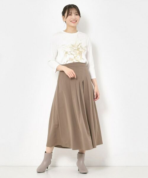 CORDIER / コルディア カットソー | 【M～4Lサイズ／洗える】アリオリティスムース七分袖プルオーバー | 詳細8