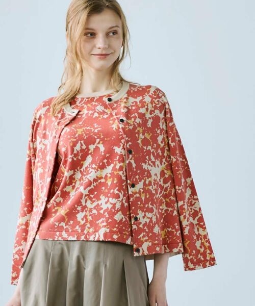 CORDIER / コルディア カーディガン・ボレロ | 【アンサンブル】華やか幾何柄プリントニットカーディガン | 詳細11