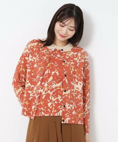 CORDIER / コルディア カーディガン・ボレロ | 【アンサンブル】華やか幾何柄プリントニットカーディガン | 詳細7