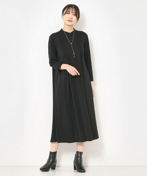 CORDIER / コルディア ロング・マキシ丈ワンピース | 【M~3Lサイズ/洗える】ミラージュジャージ プリントワンピース | 詳細11