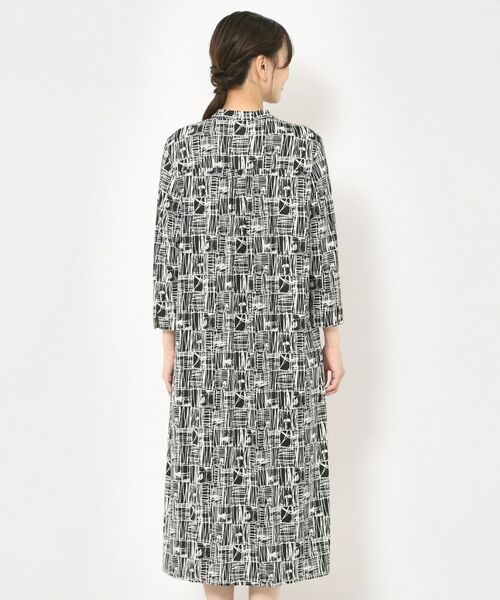 CORDIER / コルディア ロング・マキシ丈ワンピース | 【M~3Lサイズ/洗える】ミラージュジャージ プリントワンピース | 詳細3