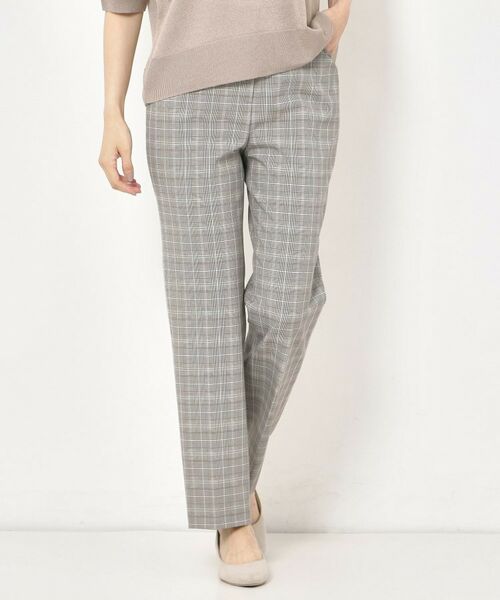 CORDIER / コルディア パンツ | 【S~4Lサイズ/ストレッチ/洗える】スマートメイクパンツ(グレージュ(250))