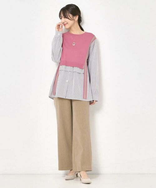 CORDIER / コルディア パンツ | 【S~4Lサイズ/2WAYストレッチ/洗える】リッチソフト進化系ワイドパンツ | 詳細11