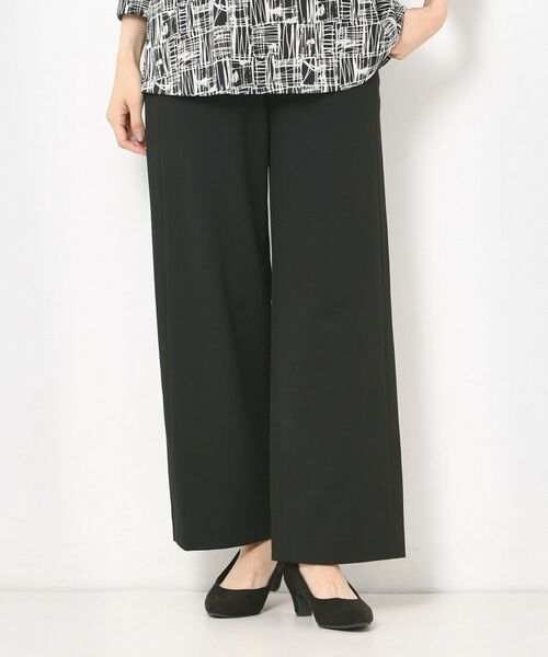 CORDIER / コルディア パンツ | 【S~4Lサイズ/2WAYストレッチ/洗える】リッチソフト進化系ワイドパンツ | 詳細17