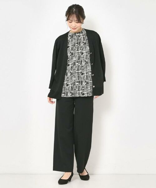 CORDIER / コルディア パンツ | 【S~4Lサイズ/2WAYストレッチ/洗える】リッチソフト進化系ワイドパンツ | 詳細21