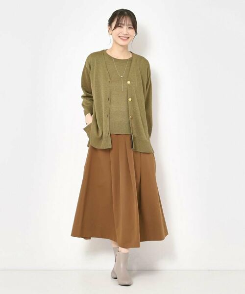 CORDIER / コルディア スカート | 【M~4Lサイズ/洗える】ヴァーサタフタ フレアスカート | 詳細23