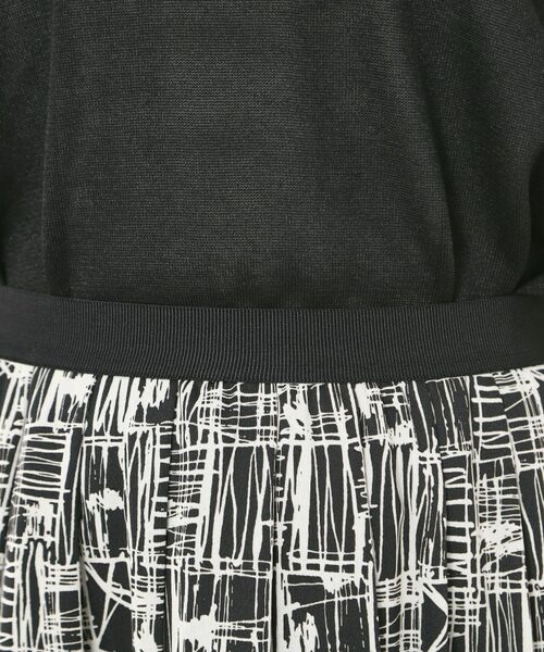 CORDIER / コルディア ロング・マキシ丈スカート | 【M～3Lサイズ／洗える／セットアップ可／ウエストゴム】ミラージュジャージ プリントスカート | 詳細4