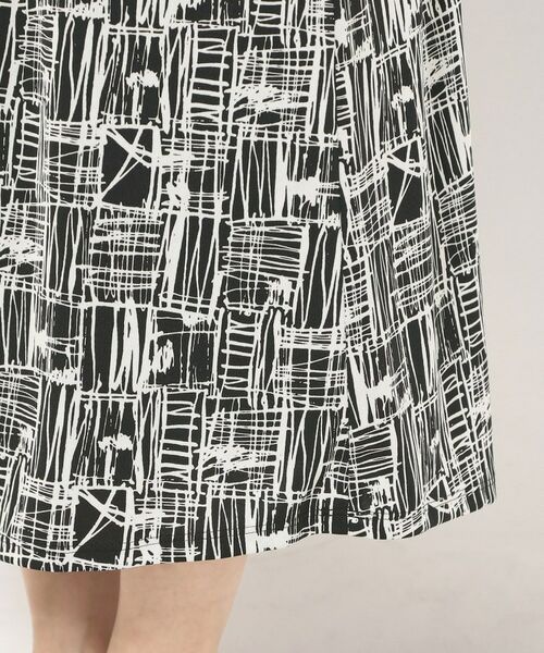 CORDIER / コルディア ロング・マキシ丈スカート | 【M～3Lサイズ／洗える／セットアップ可／ウエストゴム】ミラージュジャージ プリントスカート | 詳細5