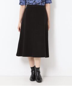 CORDIER / コルディア スカート | 【M～4Lサイズ／セットアップ可】ファンタスジャージツイード調セミフレアスカート