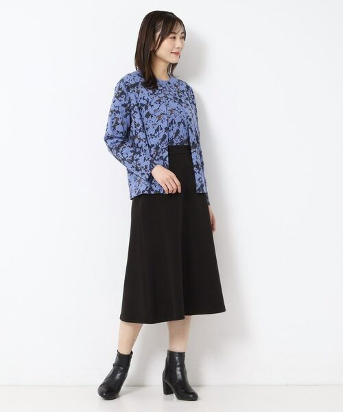 CORDIER / コルディア スカート | 【M~4Lサイズ/セットアップ可】ファンタスジャージツイード調セミフレアスカート | 詳細19