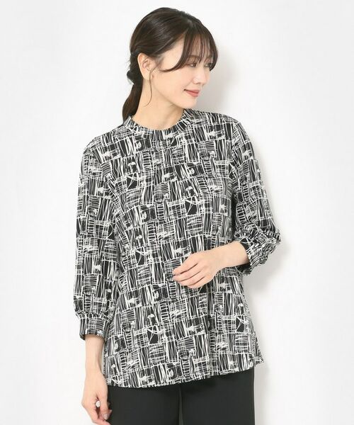 CORDIER / コルディア シャツ・ブラウス | 【M～3Lサイズ／洗える／セットアップ可】ミラージュジャージブラウス | 詳細11