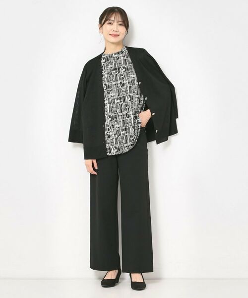 CORDIER / コルディア シャツ・ブラウス | 【M～3Lサイズ／洗える／セットアップ可】ミラージュジャージブラウス | 詳細13