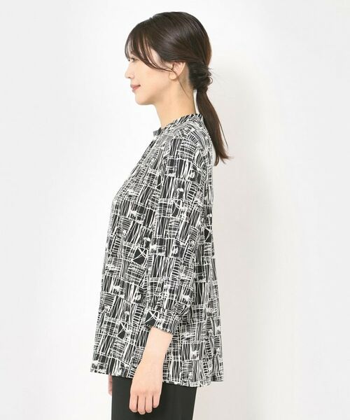 CORDIER / コルディア シャツ・ブラウス | 【M～3Lサイズ／洗える／セットアップ可】ミラージュジャージブラウス | 詳細2