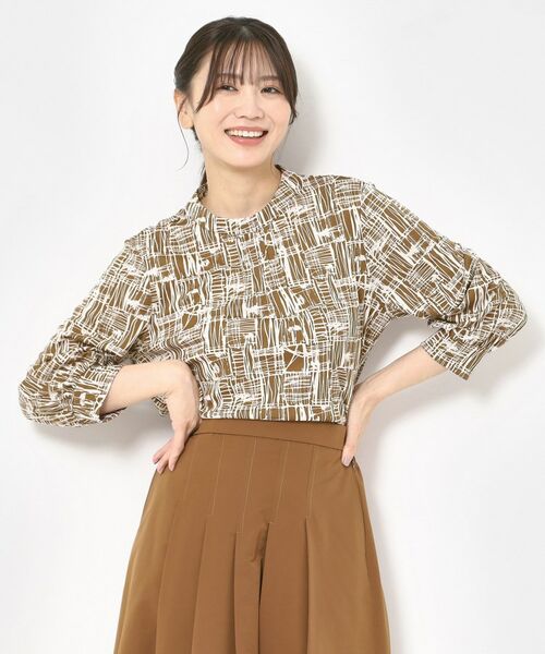 CORDIER / コルディア シャツ・ブラウス | 【M～3Lサイズ／洗える／セットアップ可】ミラージュジャージブラウス | 詳細7