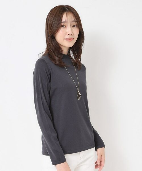 CORDIER / コルディア ニット・セーター | 【M～3Lサイズ／アンサンブル】スーパーマイフィル48 ハイネックプルオーバー | 詳細7