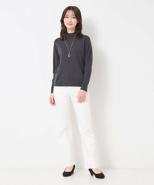 CORDIER / コルディア ニット・セーター | 【M～3Lサイズ／アンサンブル】スーパーマイフィル48 ハイネックプルオーバー | 詳細9