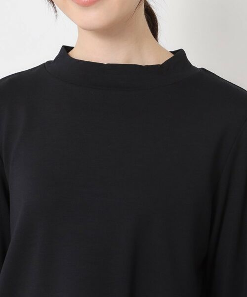 CORDIER / コルディア チュニック | 【M～3Lサイズ】モアールジャージ×ツイード ドッキングチュニック | 詳細4