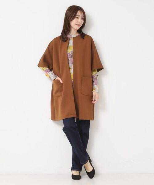 CORDIER / コルディア カットソー | 【M～3Lサイズ】アーティカルプリントジャージプルオーバー | 詳細9