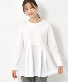 CORDIER / コルディア カットソー | 【レイヤードスタイルはお任せ】ペプラムデザインプルオーバー