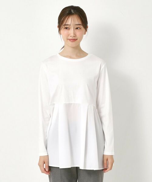 CORDIER / コルディア カットソー | 【レイヤードスタイルはお任せ】ペプラムデザインプルオーバー | 詳細1