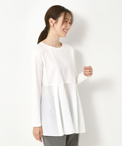 CORDIER / コルディア カットソー | 【レイヤードスタイルはお任せ】ペプラムデザインプルオーバー | 詳細15