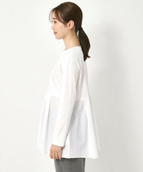 CORDIER / コルディア カットソー | 【レイヤードスタイルはお任せ】ペプラムデザインプルオーバー | 詳細2