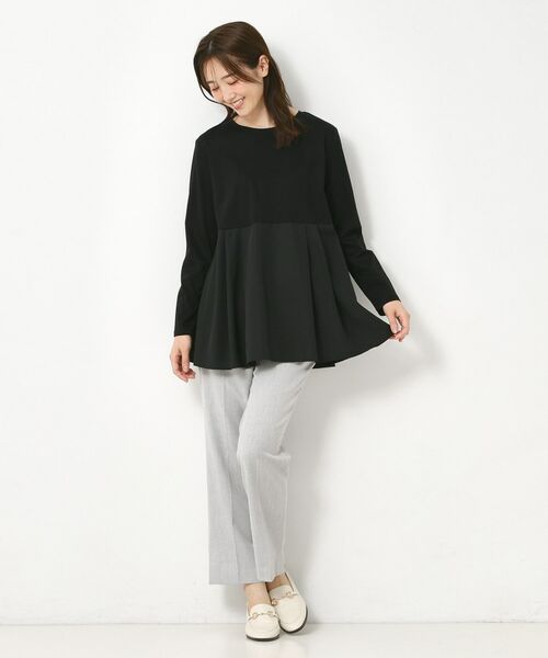 CORDIER / コルディア カットソー | 【レイヤードスタイルはお任せ】ペプラムデザインプルオーバー | 詳細9