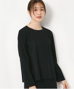 CORDIER / コルディア カットソー | 【M～3Lサイズ／セットアップ／ストレッチ】ツイード調プルオーバー