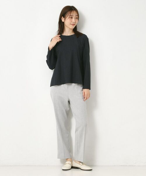 CORDIER / コルディア カットソー | 【M～3Lサイズ／セットアップ／ストレッチ】ツイード調プルオーバー | 詳細13