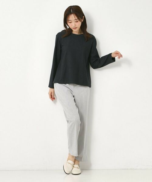 CORDIER / コルディア カットソー | 【M～3Lサイズ／セットアップ／ストレッチ】ツイード調プルオーバー | 詳細14