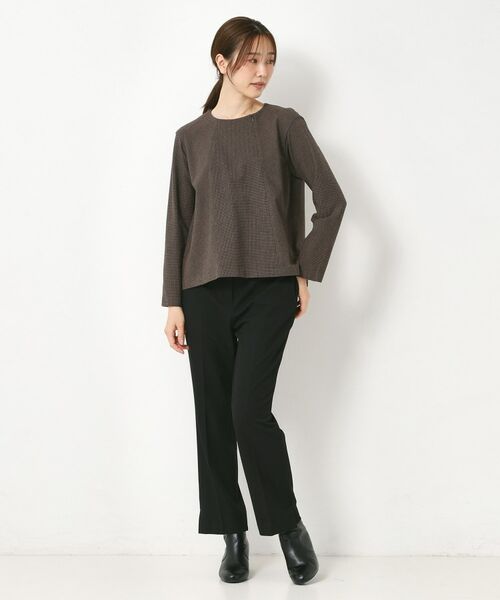 CORDIER / コルディア カットソー | 【M～3Lサイズ／セットアップ／ストレッチ】ツイード調プルオーバー | 詳細17