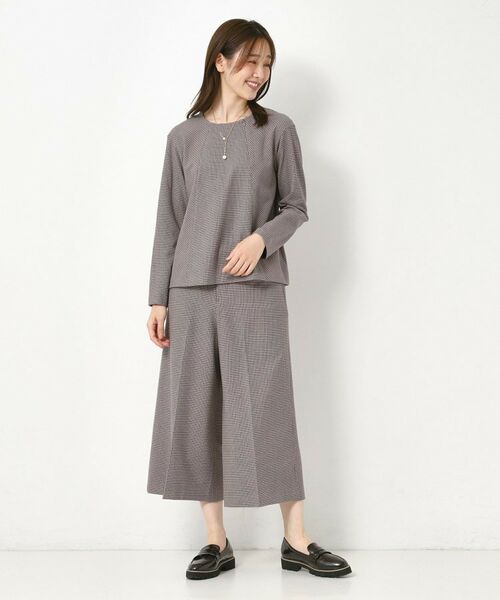 CORDIER / コルディア カットソー | 【M～3Lサイズ／セットアップ／ストレッチ】ツイード調プルオーバー | 詳細21