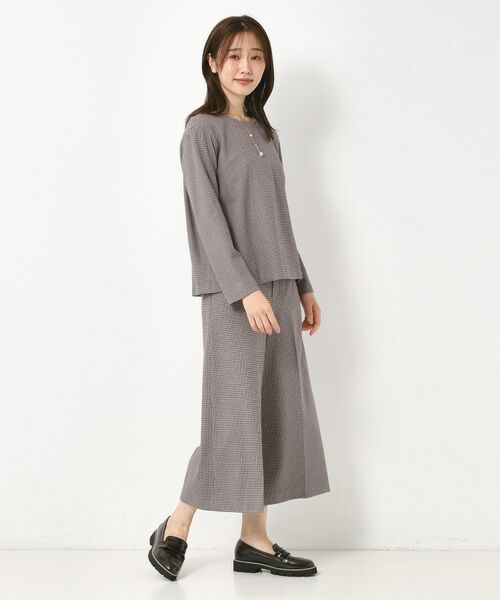 CORDIER / コルディア カットソー | 【M～3Lサイズ／セットアップ／ストレッチ】ツイード調プルオーバー | 詳細22