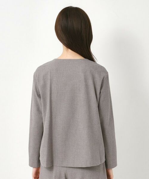 CORDIER / コルディア カットソー | 【M～3Lサイズ／セットアップ／ストレッチ】ツイード調プルオーバー | 詳細3