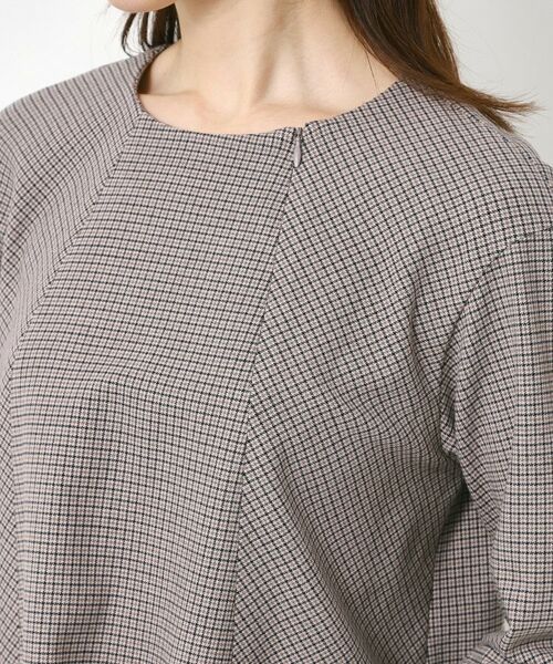 CORDIER / コルディア カットソー | 【M～3Lサイズ／セットアップ／ストレッチ】ツイード調プルオーバー | 詳細4