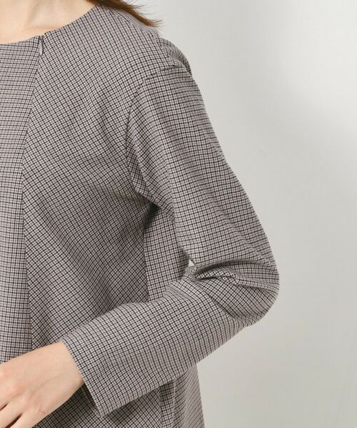 CORDIER / コルディア カットソー | 【M～3Lサイズ／セットアップ／ストレッチ】ツイード調プルオーバー | 詳細6