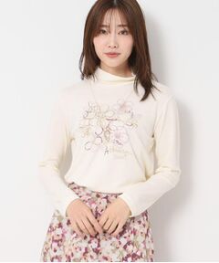 CORDIER / コルディア カットソー | 【M～4Lサイズ】エアポンチジャージハイネックプルオーバー