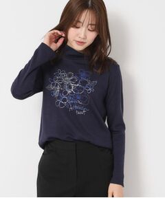 CORDIER / コルディア カットソー | 【M～4Lサイズ】エアポンチジャージハイネックプルオーバー