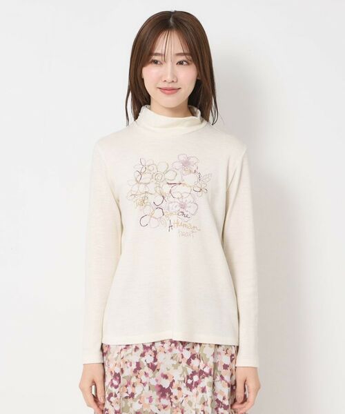 CORDIER / コルディア カットソー | 【M～4Lサイズ】エアポンチジャージハイネックプルオーバー | 詳細1